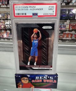 2018-19 PANINI PRIZM #184 SHAI GILGEOUS-ALEXANDER RC PSA 9