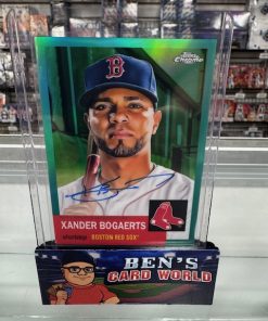2022 TOPPS CHROME PLATINUM ANNIVERSARY AUTOGRAPHS AQUA REFRACTORS #CPAXB XANDER BOGAERTS /150