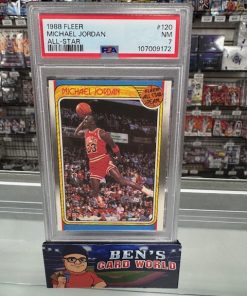 1988-89 FLEER #120 MICHAEL JORDAN AS PSA 7