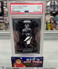 2020 PANINI PRIZM NEGATIVE VARIATION #343 JALEN HURTS PSA 9