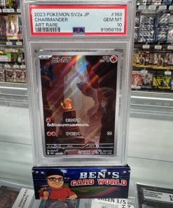 2023 POKEMON SCARLET AND VIOLET STRENGTH EXPANSION PACK 151 JAPANESE #168 CHARMANDER AR PSA 10