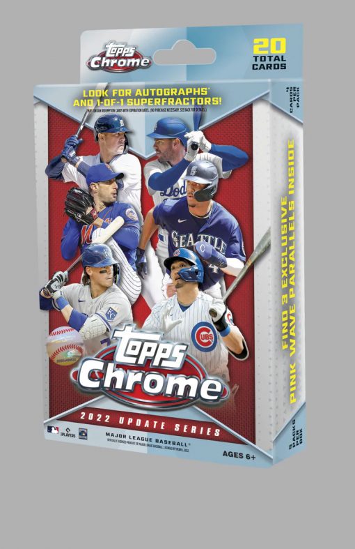 2022 TOPPS CHROME UPDATE SERIES BASEBALL HANGER BOX (PINK WAVE PARALLELS)