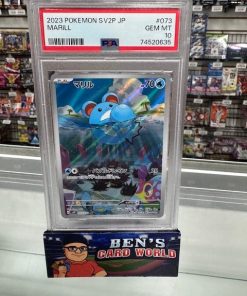 2023 POKEMON SCARLET AND VIOLET SNOW HAZARD JAPANESE #073 MARILL AR PSA 10