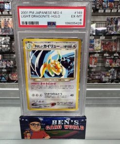 2001 POKEMON DARKNESS, AND TO LIGHT JAPANESE #149 LIGHT DRAGONITE HOLO R PSA 6