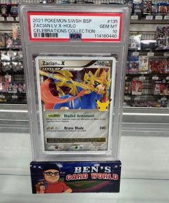 2019-22 POKEMON SWORD AND SHIELD BLACK STAR PROMOS #SWSH135 ZACIAN LV.X P/(CELEBRATIONS DELUXE PIN C