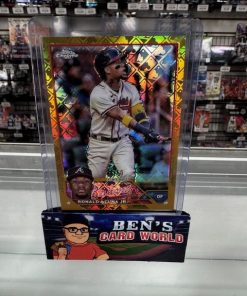 2023 TOPPS CHROME LOGOFRACTOR GOLD REFRACTORS #39 RONALD ACUNA JR /50
