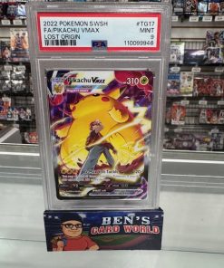 2022 POKEMON SWORD AND SHIELD LOST ORIGIN TRAINER GALLERY #TG17 PIKACHU VMAX UR PSA 9