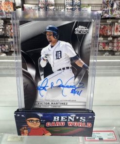 2025 TOPPS CHROME BLACK AUTOGRAPHS #CBAVM VICTOR MARTINEZ