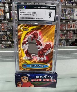2004 TOPPS POKEMON ADVANCED CHALLENGE #33 GROUDON CGC 9