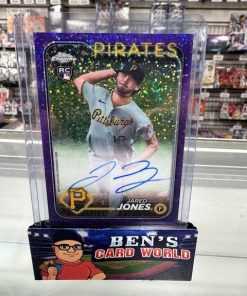 2024 TOPPS CHROME UPDATE ROOKIE AUTOGRAPHS PURPLE SPECKLE REFRACTORS #RAJJ JARED JONES /299