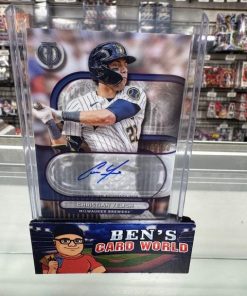 2024 TOPPS TRIBUTE AUTOGRAPHS PURPLE #TACY CHRISTIAN YELICH /50