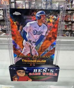 2023 TOPPS CHROME LOGOFRACTOR TOPPS IN TECHNICOLOR ORANGE REFRACTORS #TT16 FREDDIE FREEMAN /25