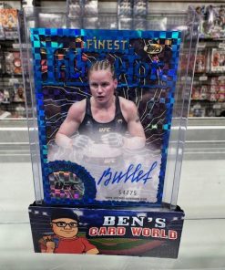 2024 FINEST UFC INTIMIDATORS AUTOGRAPHS BLUE CHECKERBOARD REFRACTORS #IAVSH VALENTINA SHEVCHENKO /75