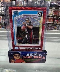 2024 DONRUSS OPTIC RATED ROOKIES PREVIEW RED WAVE #308 MICHAEL PENIX JR.