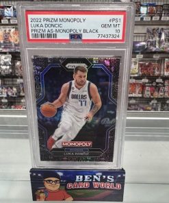 2022-23 PANINI PRIZM MONOPOLY ALL-STARS MONOPOLY BLACK #PS1 LUKA DONCIC PSA 10