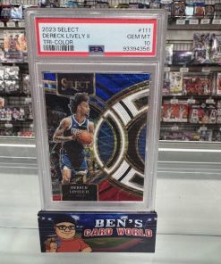 2023-24 SELECT PRIZMS TRI-COLOR #111 DERECK LIVELY II PSA 10