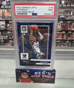 2022-23 DONRUSS OPTIC FAST BREAK BLUE #176 JA MORANT /49 PSA 9