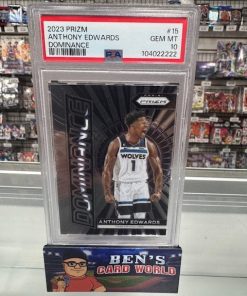 2023-24 PANINI PRIZM DOMINANCE #15 ANTHONY EDWARDS PSA 10