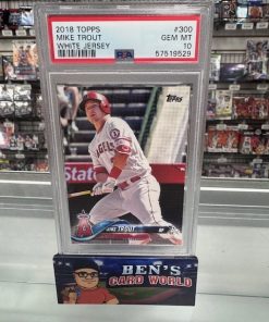 2018 TOPPS #300 MIKE TROUT /WHITE JERSEY PSA 10