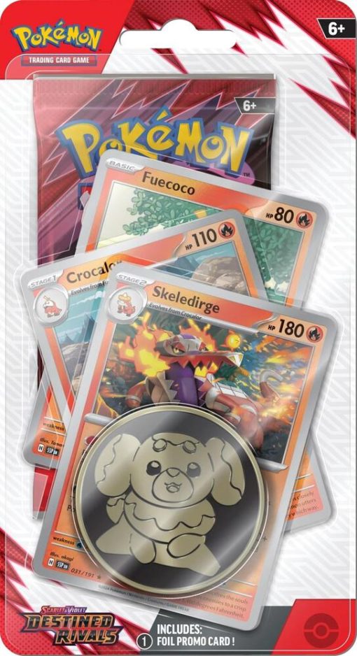 Pokemon Destined Rivals Premium Checklane Blister [Skeledirge]