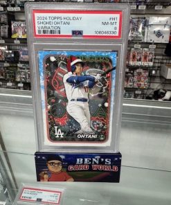 2024 TOPPS HOLIDAY PHOTO VARIATIONS #H1 SHOHEI OHTANI PSA 8
