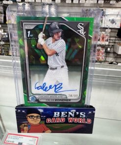 2024 BOWMAN CHROME DRAFT SAPPHIRE AUTOGRAPHS GREEN REFRACTORS #CPACBO CALEB BONEMER /99