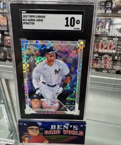 2023 TOPPS CHROME X-FRACTORS #62 AARON JUDGE SGC 10