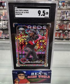 2024 TOPPS CHROME X-FRACTORS #44 ELLY DE LA CRUZ SGC 9.5