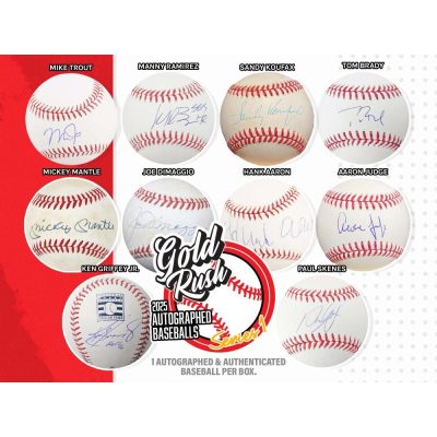 2025 GOLD RUSH AUTOGRAPHED BASEBALL EDITION SERIES 1 BOX