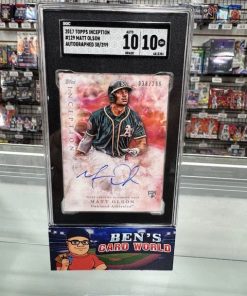 2017 TOPPS INCEPTION #129 MATT OLSON AUTOGRAPH /299 RC SGC 10/10