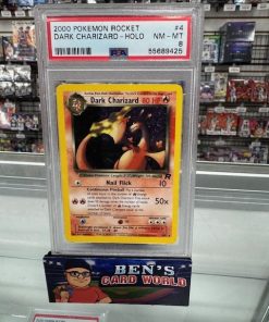 2000 POKEMON TEAM ROCKET UNLIMITED #4 DARK CHARIZARD HOLO R PSA 8