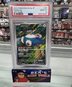 2023 POKEMON SCARLET AND VIOLET STRENGTH EXPANSION PACK 151 JAPANESE #181 SNORLAX AR PSA 10