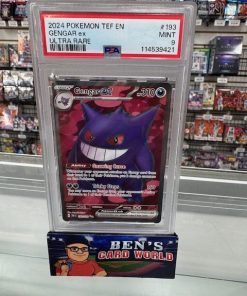 2024 POKEMON SCARLET AND VIOLET TEMPORAL FORCES #193 GENGAR EX UR PSA 9
