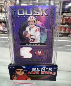 2024 PANINI OBSIDIAN DUSK MEMORABILIA PURPLE #3 BROCK PURDY /49