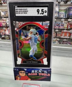 2020 SELECT PRIZM RED DIE CUT #44 JUSTIN HERBERT SGC 9.5