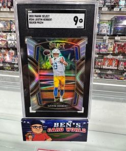 2020 SELECT PRIZM SILVER #244 JUSTIN HERBERT SGC 9