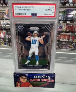 2020 PANINI PRIZM #325A JUSTIN HERBERT RC PSA 10