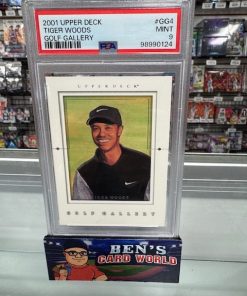 2001 UPPER DECK GALLERY #GG4 TIGER WOODS PSA 9