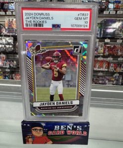 2024 DONRUSS THE ROOKIES #37 JAYDEN DANIELS PSA 10