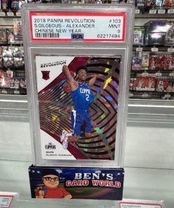 2018-19 PANINI REVOLUTION CHINESE NEW YEAR #103 SHAI GILGEOUS-ALEXANDER PSA 9