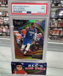 2020-21 SELECT PRIZMS TIE DYE #254 PAUL GEORGE /25 PSA 9