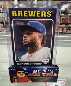 2024 TOPPS HERITAGE CHROME PURPLE REFRACTORS #632 JACKSON CHOURIO HN