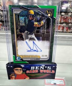 2024 BOWMAN CHROME MEGA BOX AUTOGRAPHS GREEN REFRACTORS #BMALL LUIS LARA /99