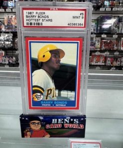 1987 FLEER HOTTEST STARS #5 BARRY BONDS PSA 9
