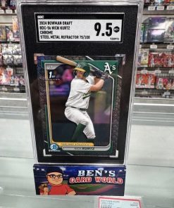 2024 BOWMAN CHROME DRAFT STEEL METAL REFRACTORS #BDC56 NICK KURTZ /100 SGC 9.5