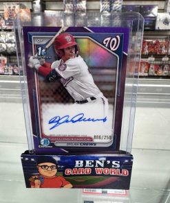 2024 BOWMAN CHROME PROSPECT AUTOGRAPHS PURPLE REFRACTORS #CPADC DYLAN CREWS /250