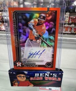 2025 TOPPS FLAGSHIP REAL ONE AUTOGRAPHS ORANGE FOIL #244 YORDAN ALVAREZ /25