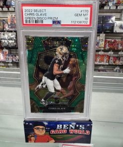 2022 SELECT PRIZM GREEN DISCO #170 CHRIS OLAVE /5 PSA 10