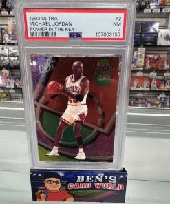 1993-94 ULTRA POWER IN THE KEY #2 MICHAEL JORDAN PSA 7