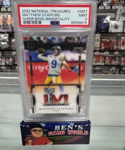 2022 PANINI NATIONAL TREASURES SUPER BOWL IMMORTALITY #2 MATTHEW STAFFORD /56 PSA 9